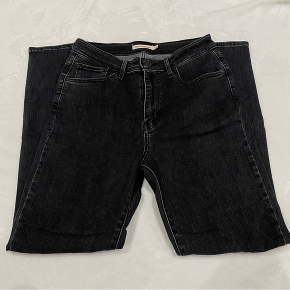 LEVI’S Women’s 721 High Rise Skinny Jeans - distressed black, size W29 L28 - Picture 3 of 12